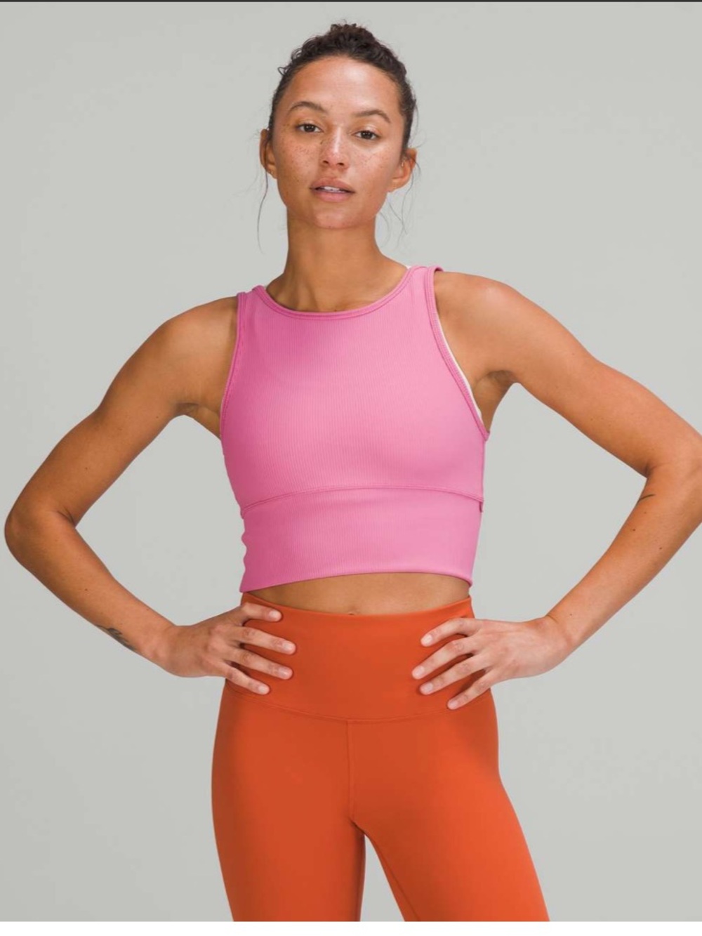LULULEMON POWER PIVOT TANK PINK BLOSSOM